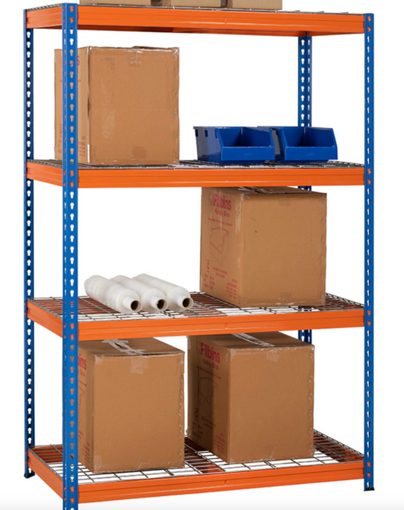 Industrial Heavy Duty Racking with Mesh Decks