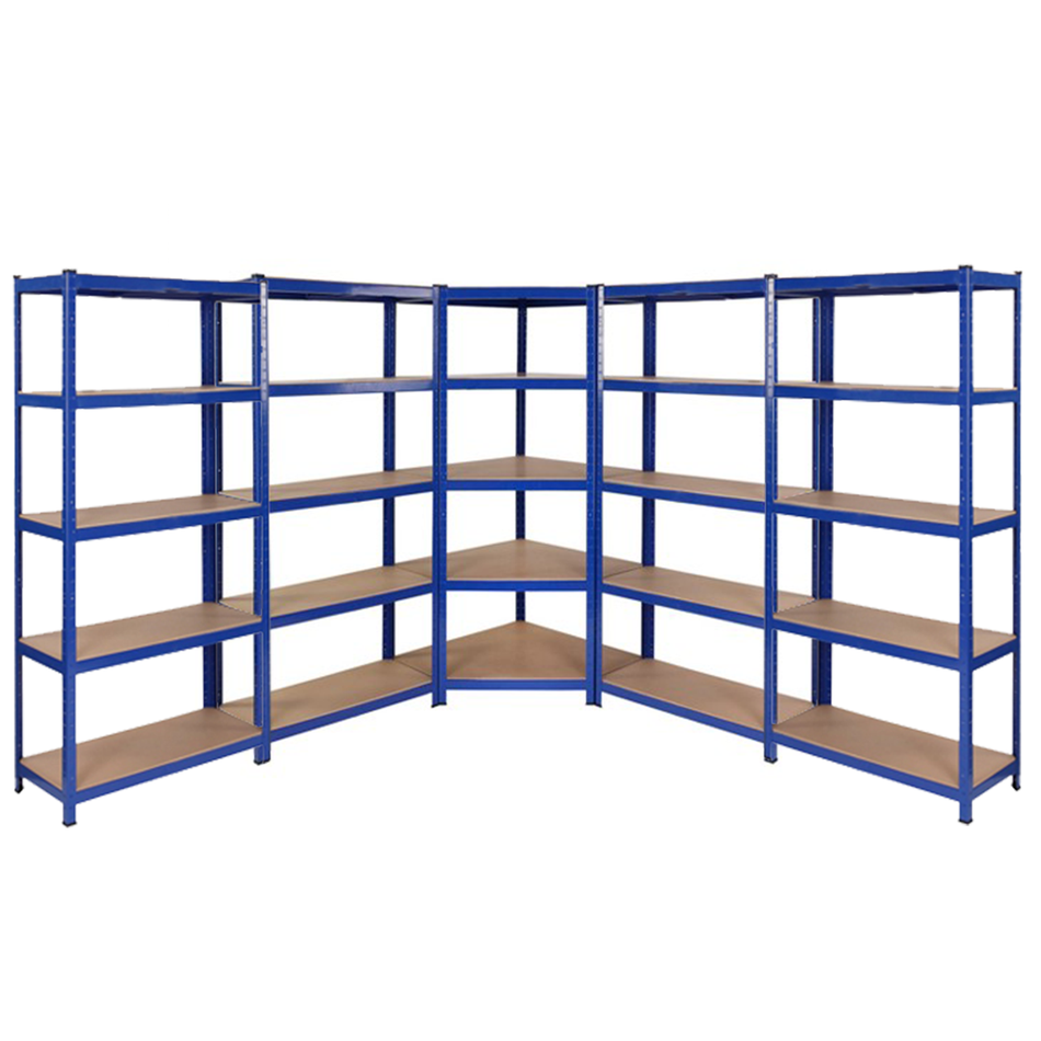 5 Bay MEGA DEAL Heavy Duty Garage Corner Kit 1500mm H x 750mm W x 300mm D - 175KG UDL Per Shelf