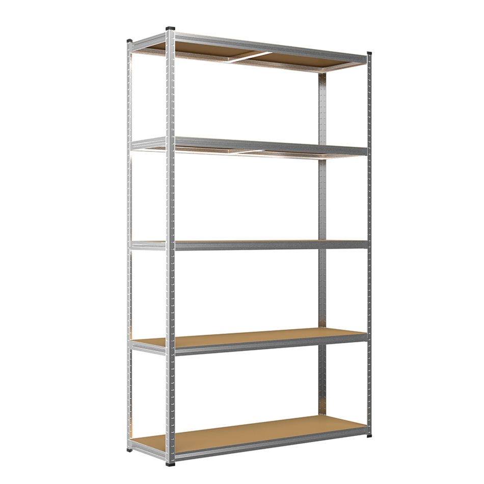 Galvanised Steel Garage Shelving Unit - 1800mm H x 1200mm W x 600mm D - 200KG's UDL Per Shelf