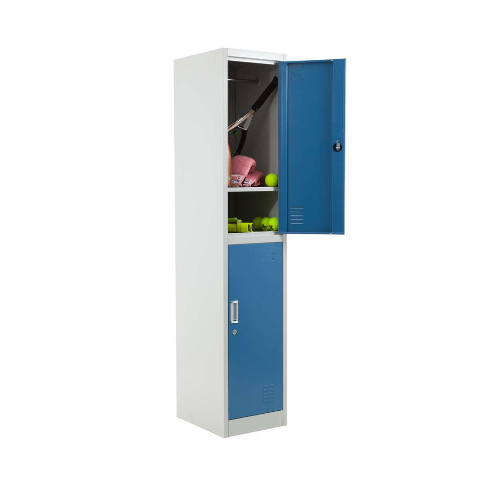 2 Door Steel Locker 1850mm H x 380mm W x 450mm D