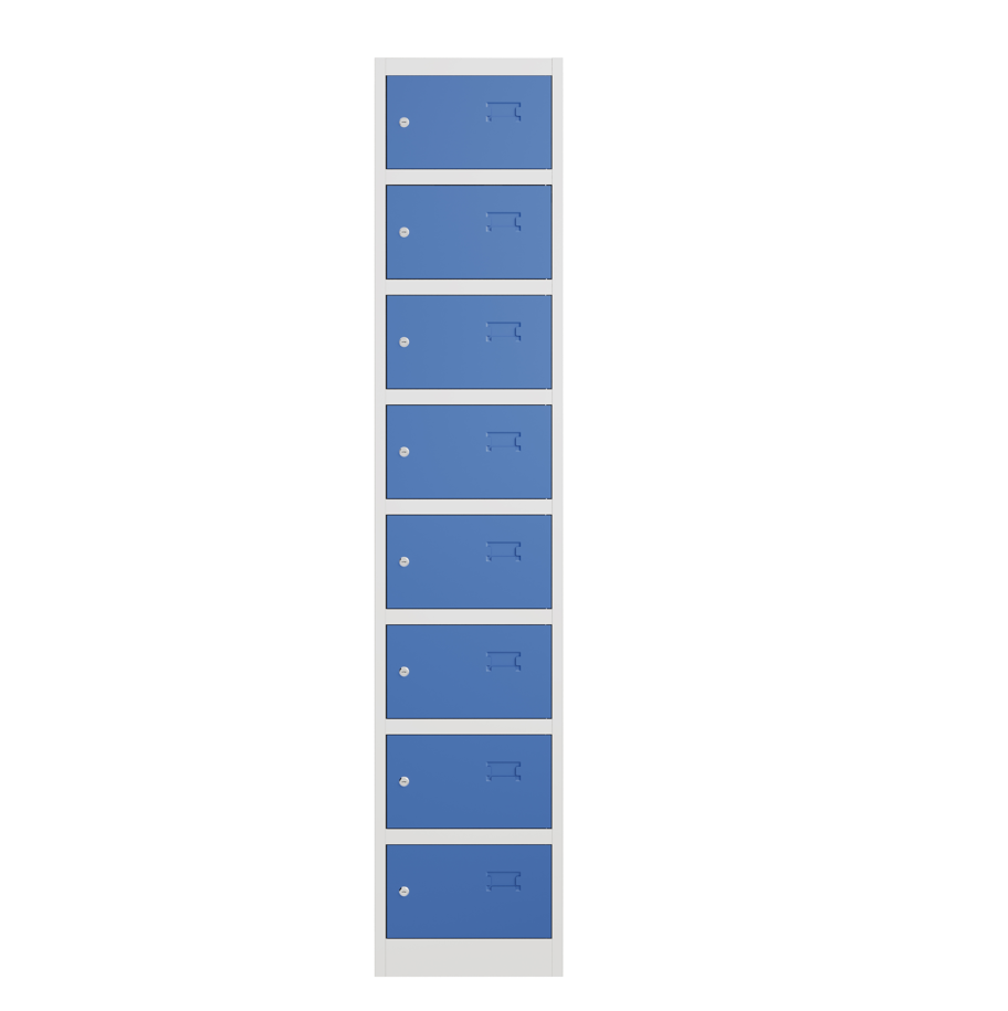 8 Door Steel Locker 1850mm H x 380mm W x 450mm D