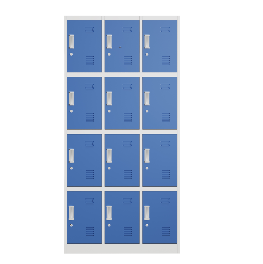 12 Door Steel Locker 1850mm H x 900mm W x 400mm D