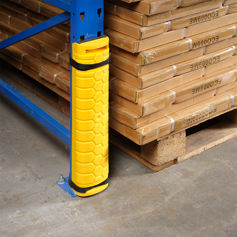 Pallet Racking Leg Protectors - Steel or Impact Resistant Hard Plastic Available