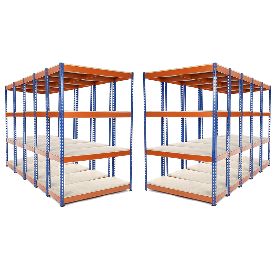 Multi Buy Deal 5 | 10 | 25 Available - 1800mm H x 900mm W x 600mm D - Heavy Duty Industrial Shelving Unit 4 Levels