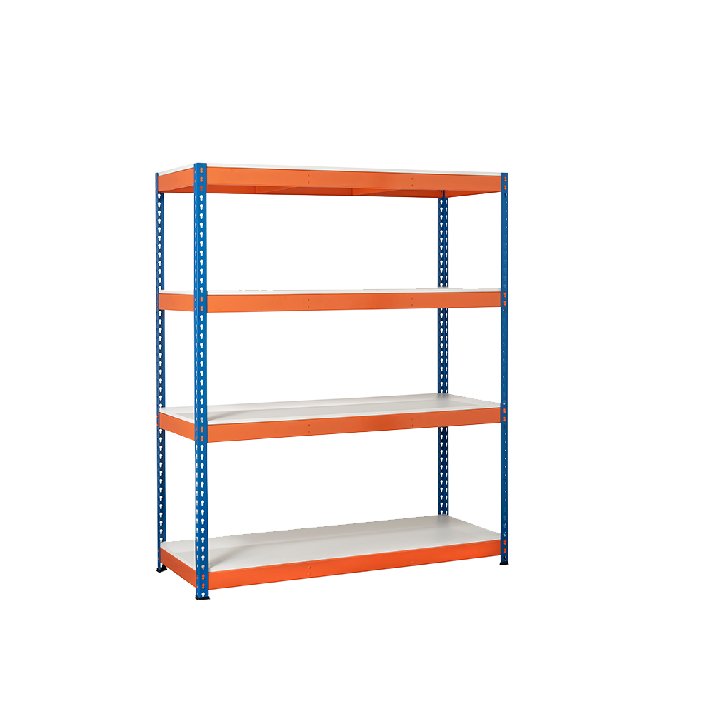 Heavy Duty Racking Shelving Unit 4 Levels 1800mm H x 1200mm W x 600mm ...