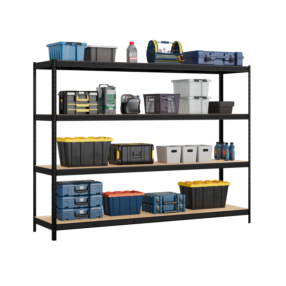 Hochleistungsregallagereinheit mit 4 Ebenen – 1800 mm/2200 mm H x 2400 mm B x 900 mm T – 600 kg UDL pro Regal