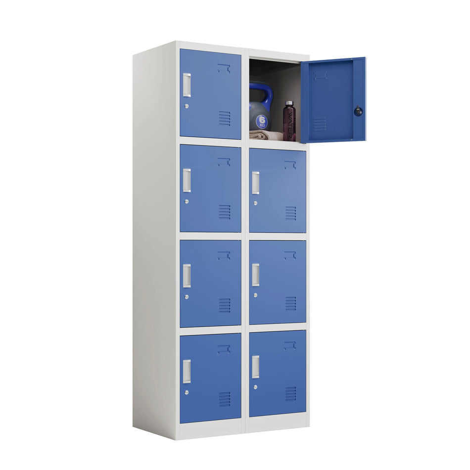 2 X 4 Door Steel Locker 1850mm H x 380mm W x 450mm D