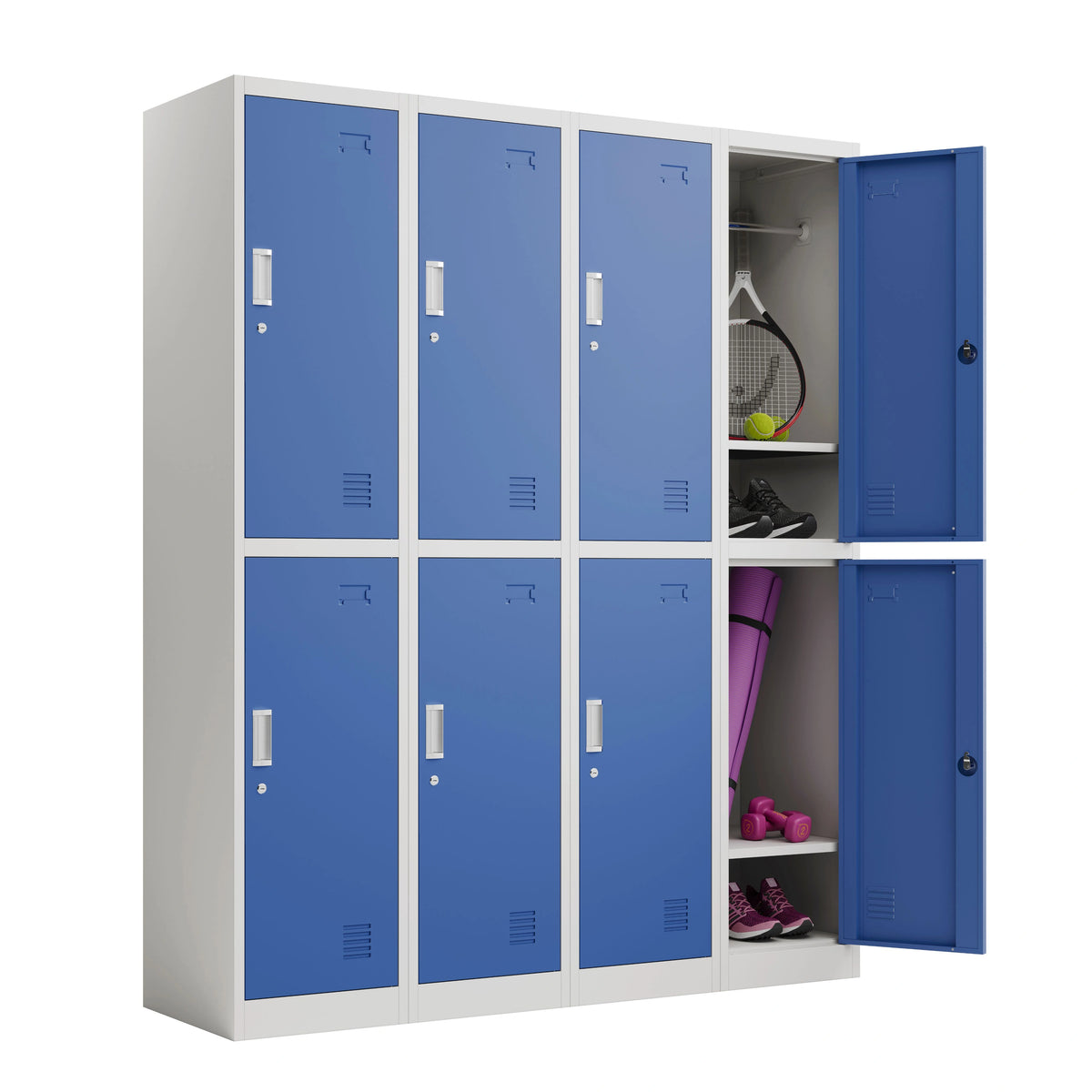 4 X 2 Door Steel Locker 1850mm H | Racking Solutions – Total Racking ...