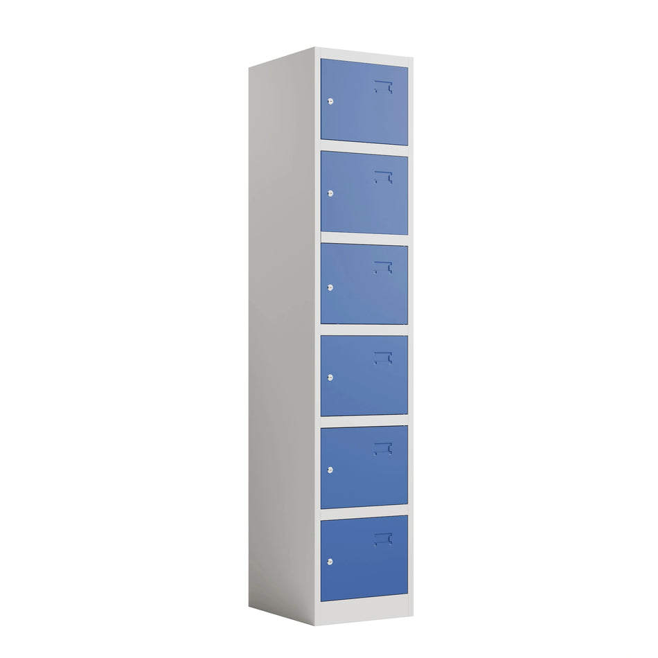 6 Door Steel Locker 1850mm H x 380mm W x 450mm D