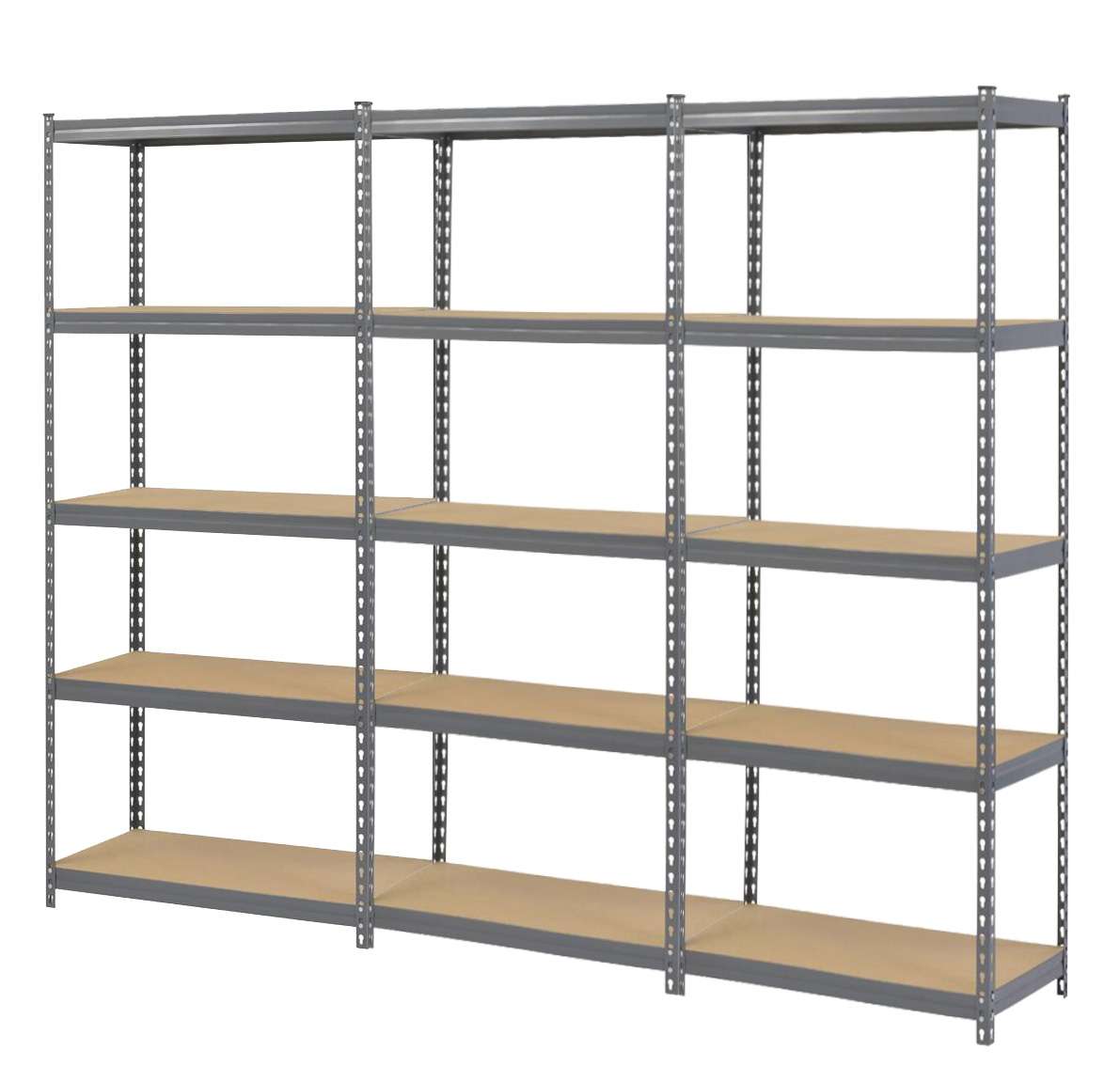 Grey Steel Garage Shelving 5 Levels | Racking Solutions – Total Racking ...