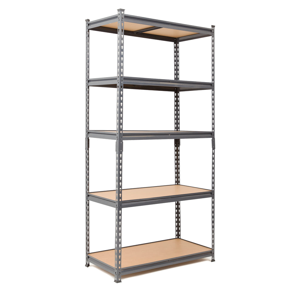 3 Bay MEGA DEAL Grey Steel Garage Shelving Units / Racking 5 Levels | 1800mm H x 900mm W x 300mm D - 175KG's UDL Per Shelf