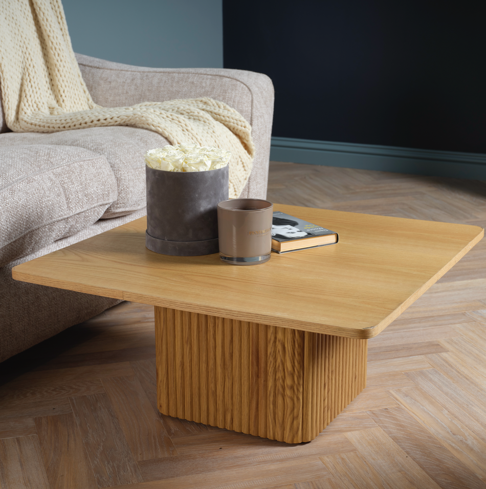 Meribel 2 x Set of Square Panelled Coffee Tables