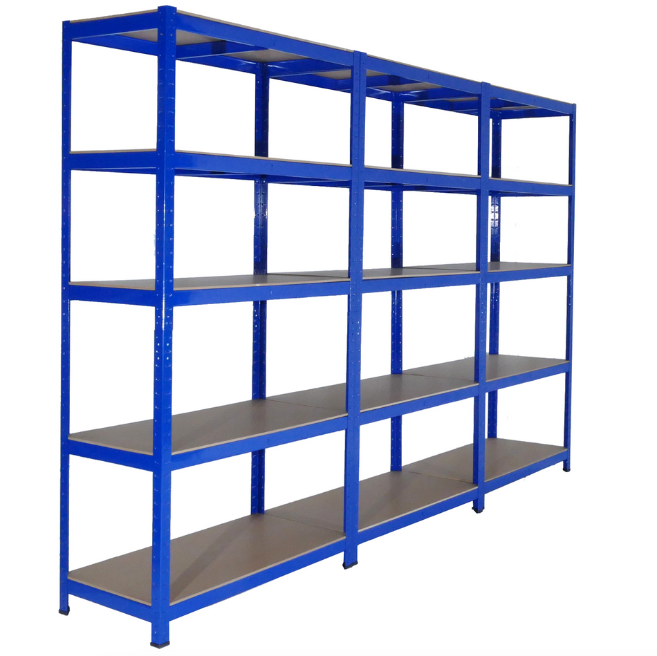 3 Bay Shelving MEGA DEAL 1800mm H x 900mm W x 600mm D - 275KG's UDL Per Shelf