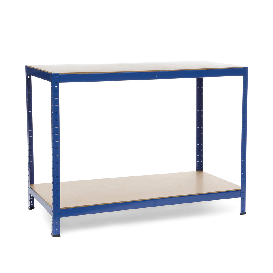 Heavy Duty Sturdy Work Bench 900mm H x 1200mm W x 600mm D - 300KG's UDL Per Shelf