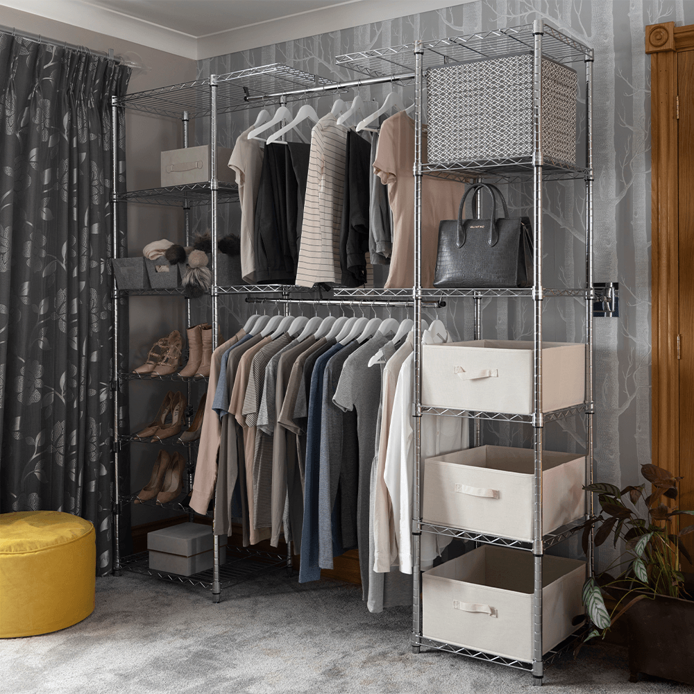 Extendable Chrome Clothes Rail | Racking Solutions