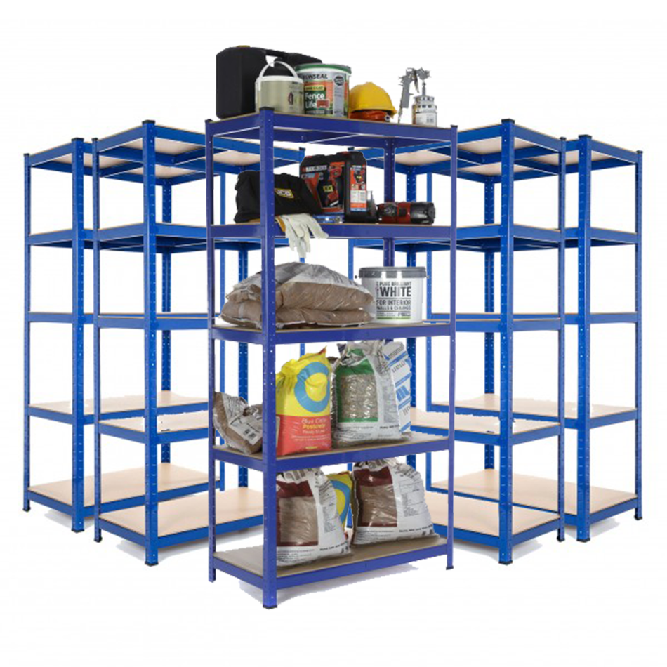 Multi Buy Deal 5 | 10 | 25 Available 1800mm H x 900mm W x 450mm D - Garage Shelving Unit - Racking 5 Levels