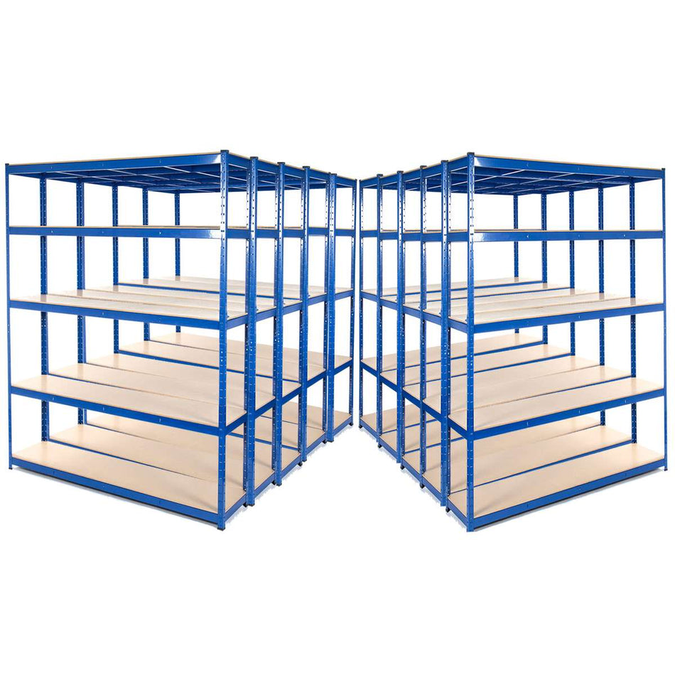 Multi Buy Deal 5 | 10 | 25 Units Available 1800mm H x 1800mm W x 450mm D - Garage Shelving Unit - Racking 5 Levels