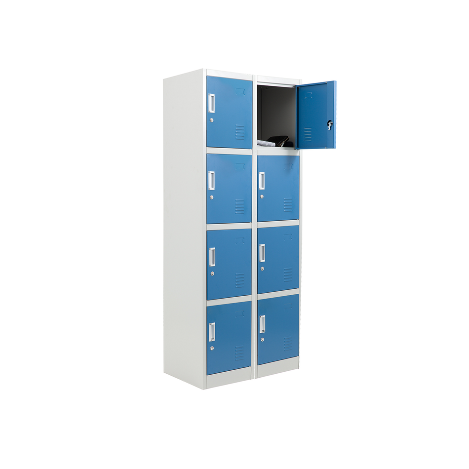 2 X 4 Door Steel Locker 1850mm H x 380mm W x 450mm D