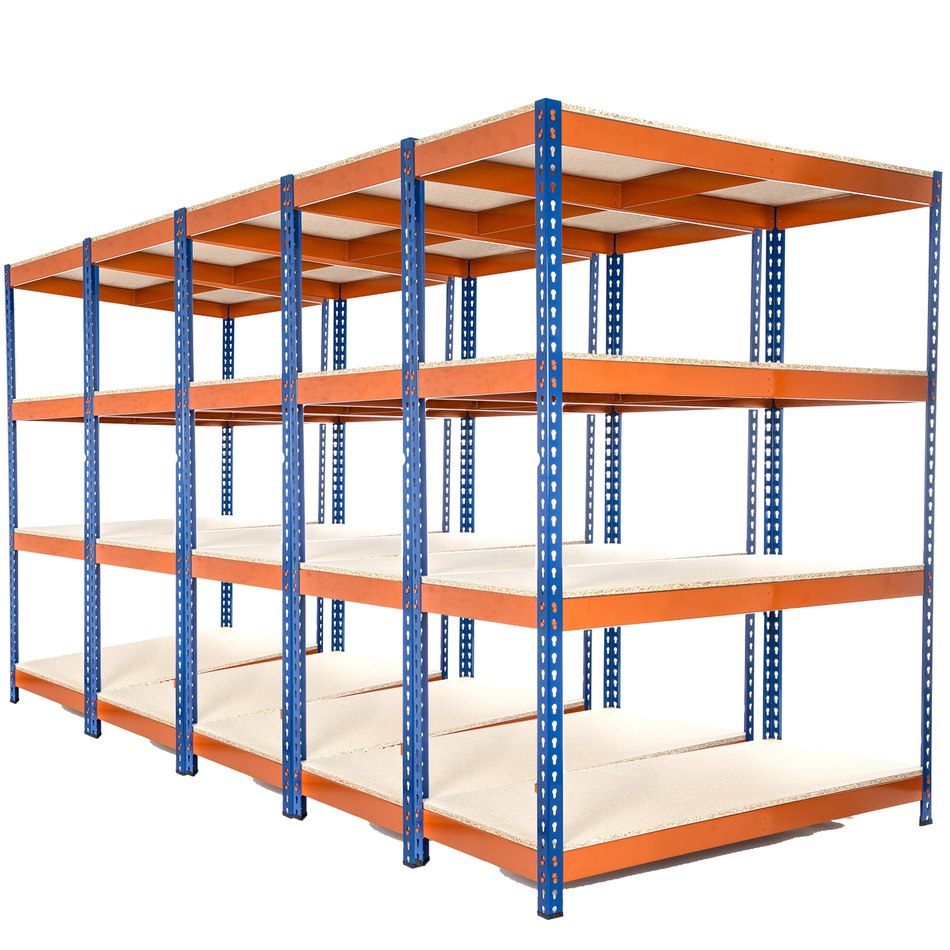 Multi Buy Deal 5 | 10 | 25 Available - 1800mm H x 1200mm W x 600mm D - Heavy Duty Industrial Shelving Unit 4 Levels