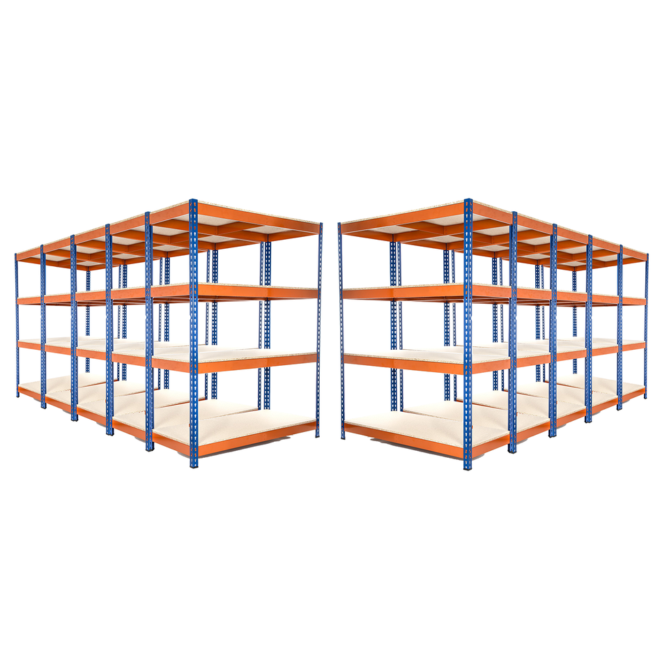 Multi Buy Deal 5 | 10 | 25 Available - 1800mm H x 1200mm W x 450mm D - Heavy Duty Industrial Shelving Unit 4 Levels