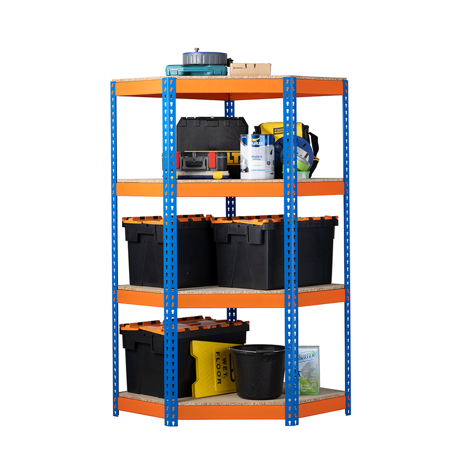 Heavy Duty Shelving/Racking Corner Kit 4 Levels 1800mm H x 1200mm W x 450mm D - 400KG's UDL Per Shelf