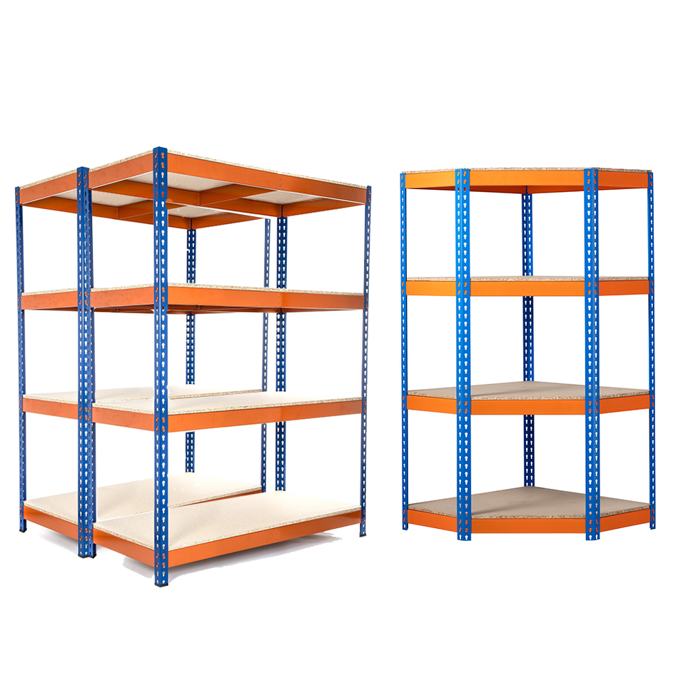 Heavy Duty Shelving/Racking Corner Kit 4 Levels 1800mm H x 1200mm W x ...