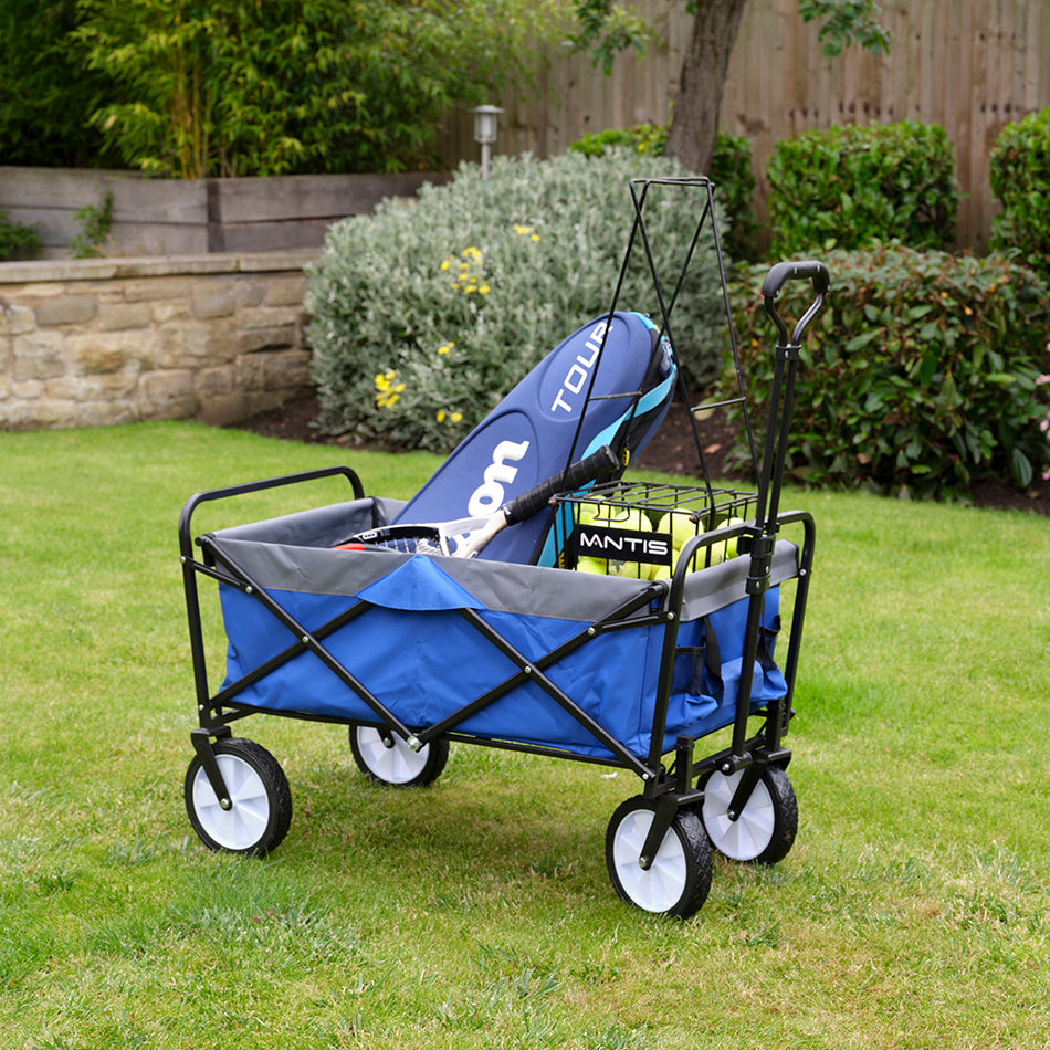 100 Litre Blue Heavy Duty Folding Trolley Festival Cart Holds 100KG – 1130mm H x 980mm W x 530mm D