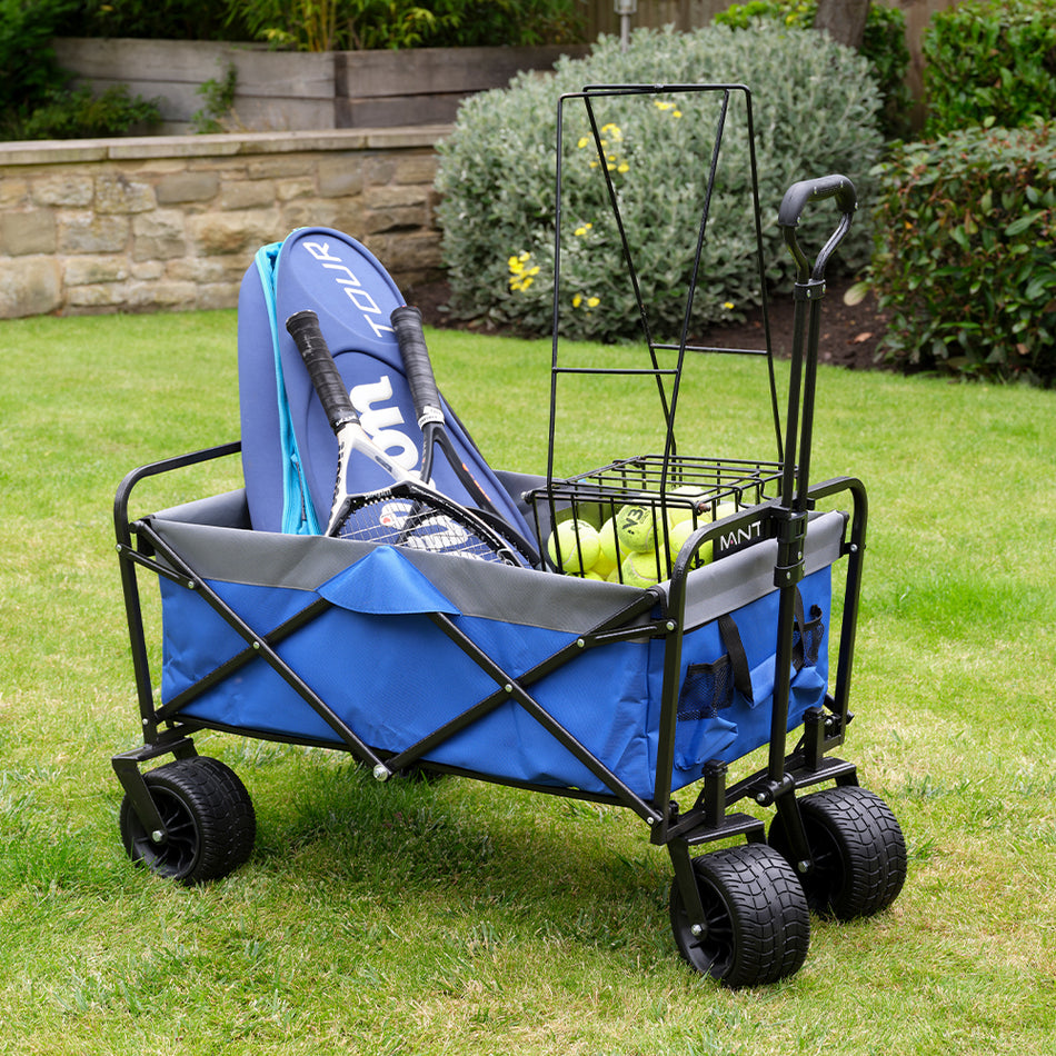 100 Litre Blue Heavy Duty Folding Trolley Festival Cart Holds 130KG – 1000mm H x 580mm W x 560mm D